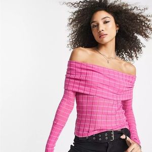 NWT Free People FP Snow Bunny Off The Shoulder in Pink Size Large